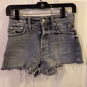 Dark gray MOTHER jean shorts